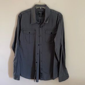 O’Neill Men’s Gray Casual Button Down Shirt